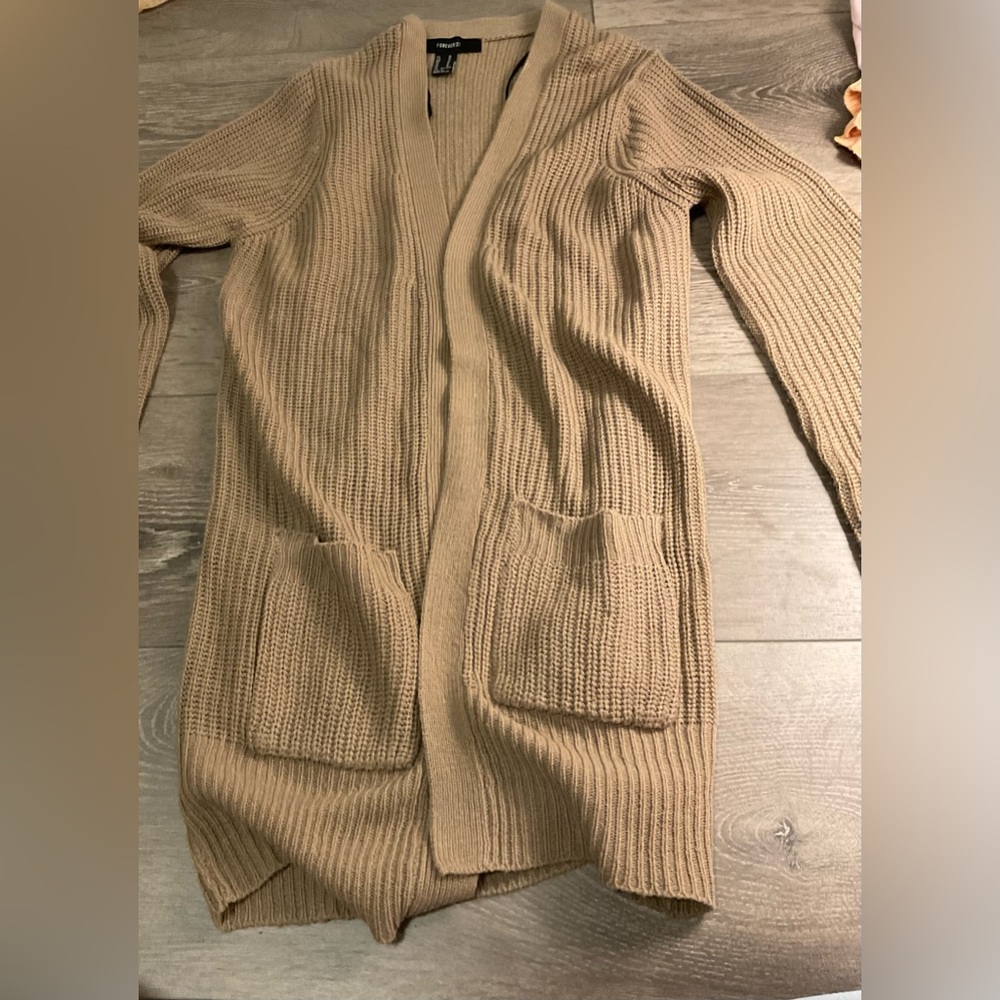 Brown cardigan